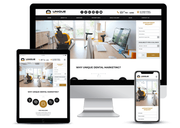 Dental Office Responsive Website Example by Unique Dental Marketing
