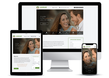 Dental Responsive Website Example by Unique Dental Marketing