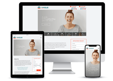 Dentist Responsive Website Model by Unique Dental Marketing