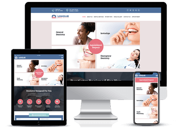 Dental Office Responsive Site Template by Unique Dental Marketing