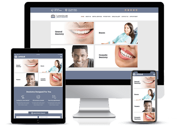 Dental Care Responsive Online Business Example by Unique Dental Marketing