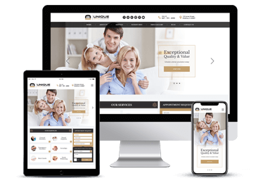 Dental Services Responsive Website Example by Unique Dental Marketing