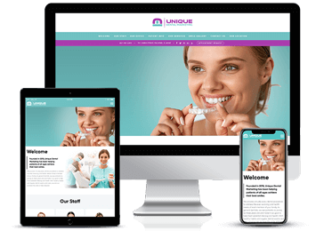 Saturday Dentist Website for Desktop Mobile Tablet Example by Unique Dental Marketing