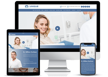 Best Dentist Responsive Website Model by Unique Dental Marketing